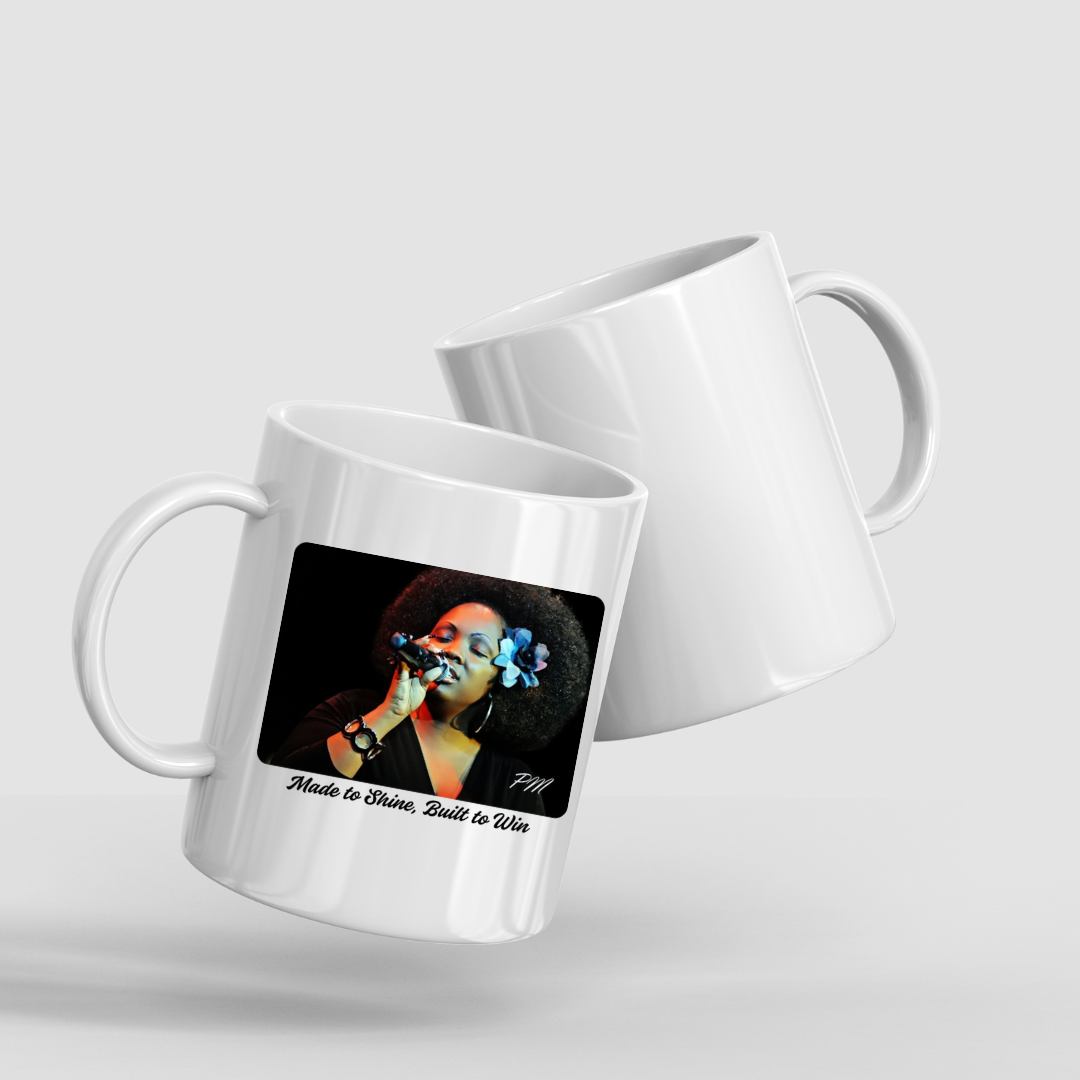 Inspiring Coffee Mug, Motivational Ceramic Mug, 'Made to Shine, Built to Win' Cup, Empowering Drinkware Gift, The Ameya Taylor Experience